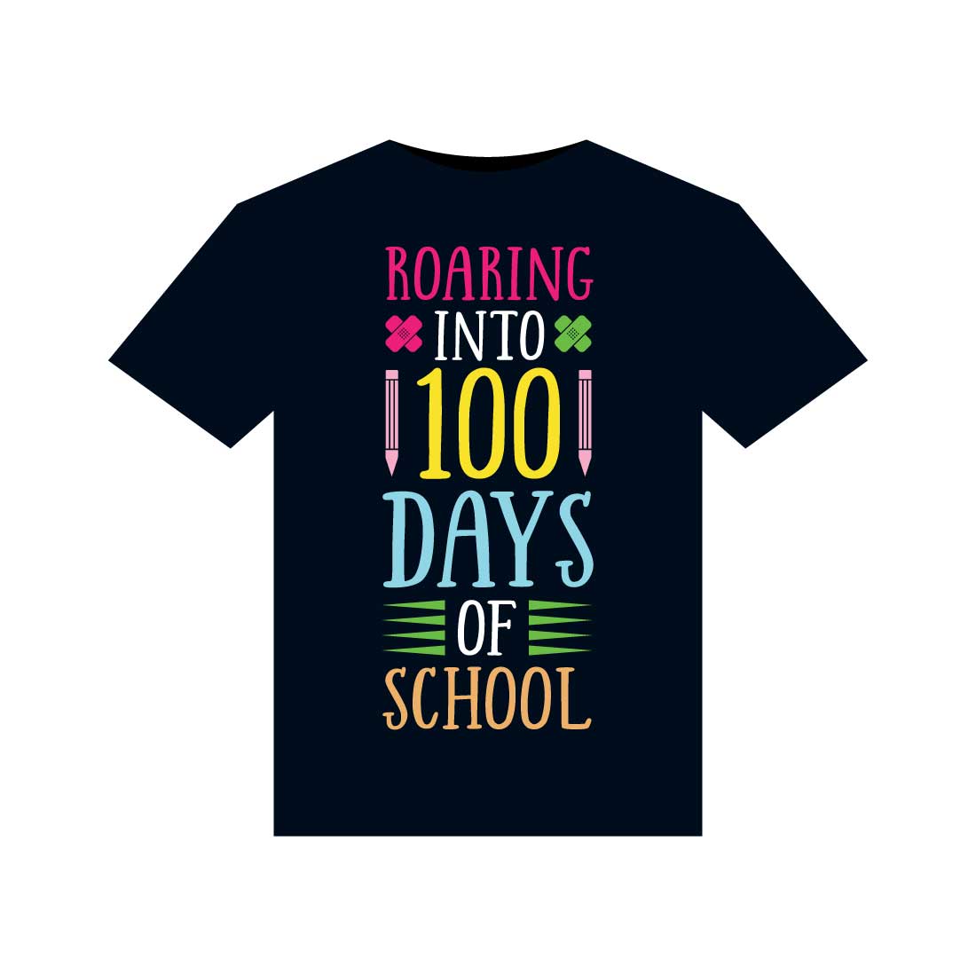 100 Days Of School T-Shirts Design cover image.