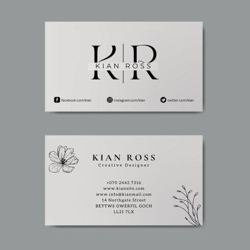 Editable Business Card Template, Canva Template Business Card, Instant Download, DIY Calling Card, Editable Card, B2B cover image.