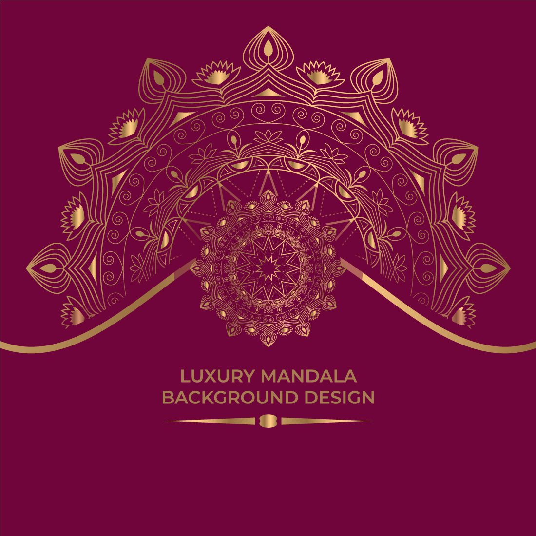 02 Luxury Mandala Background Design cover image.