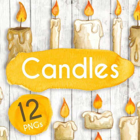 Watercolour Candles cover image.