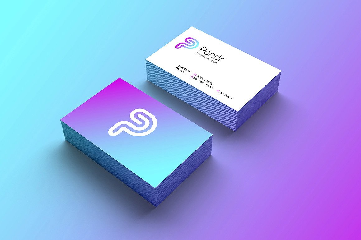 1 glorious gradients businesscards 90