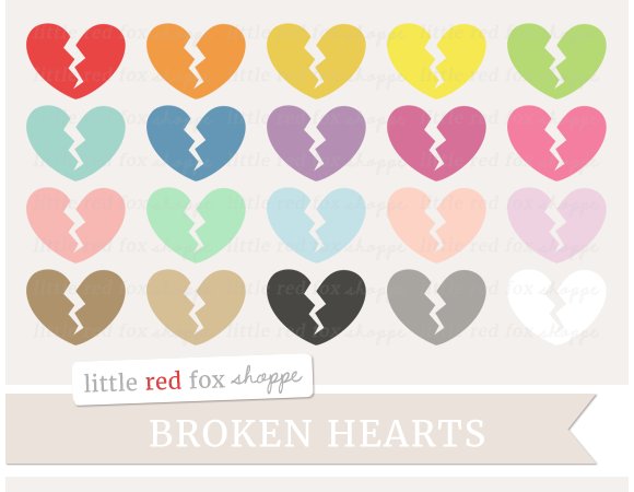 Broken Heart Clipart cover image.