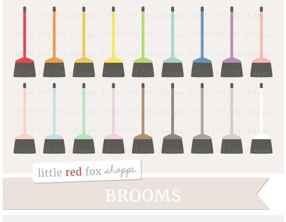 Broom Clipart cover image.