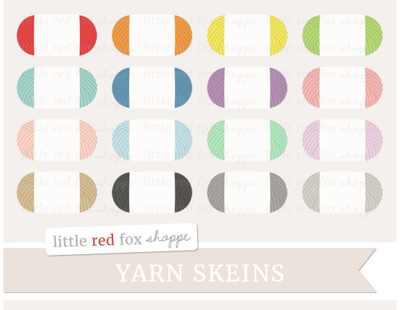 Yarn Skein Clipart cover image.