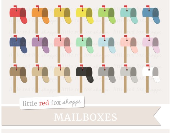 Mailbox Clipart cover image.
