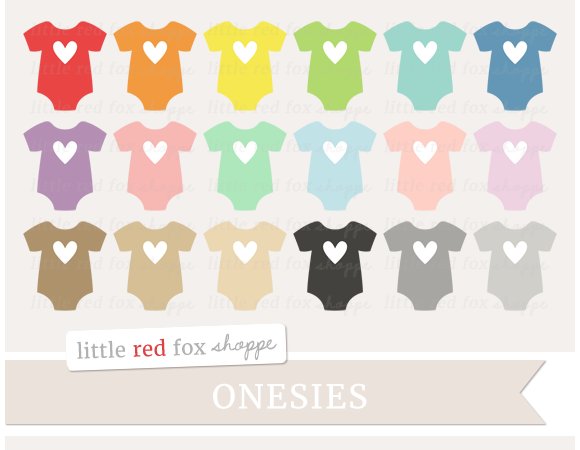 Heart Onesie Clipart cover image.