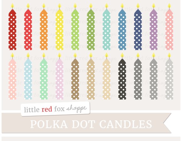 Birthday Candle Clipart cover image.
