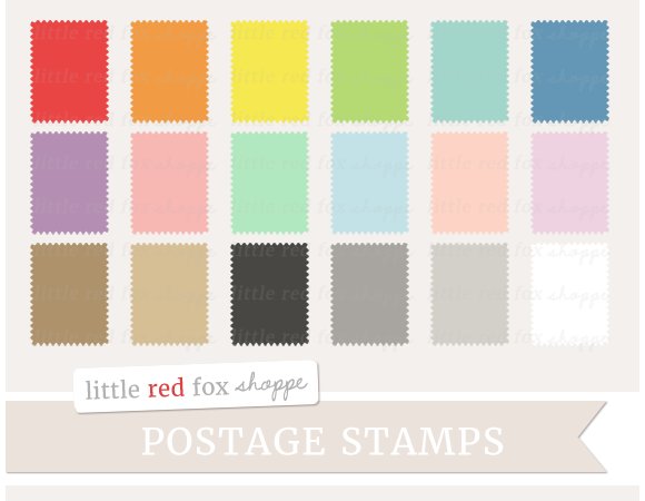 Postage Stamp Clipart cover image.