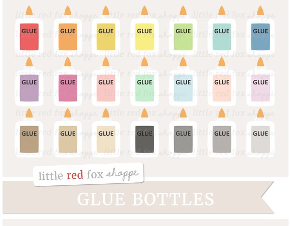 Glue Bottle Clipart cover image.