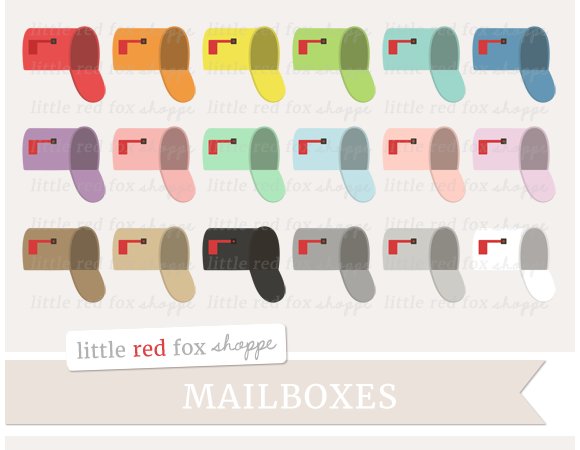 red mailbox clipart