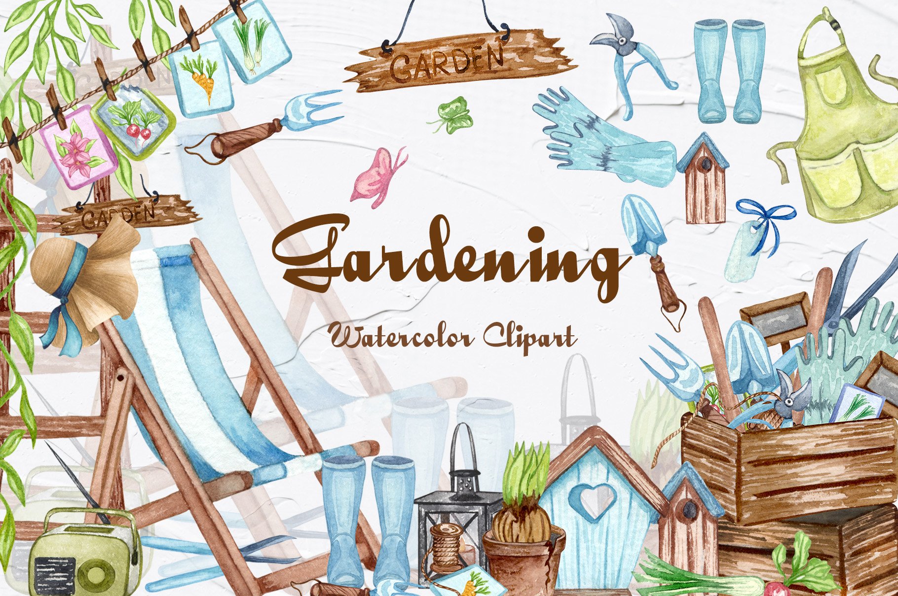 Gardening Watercolor Set cover image.
