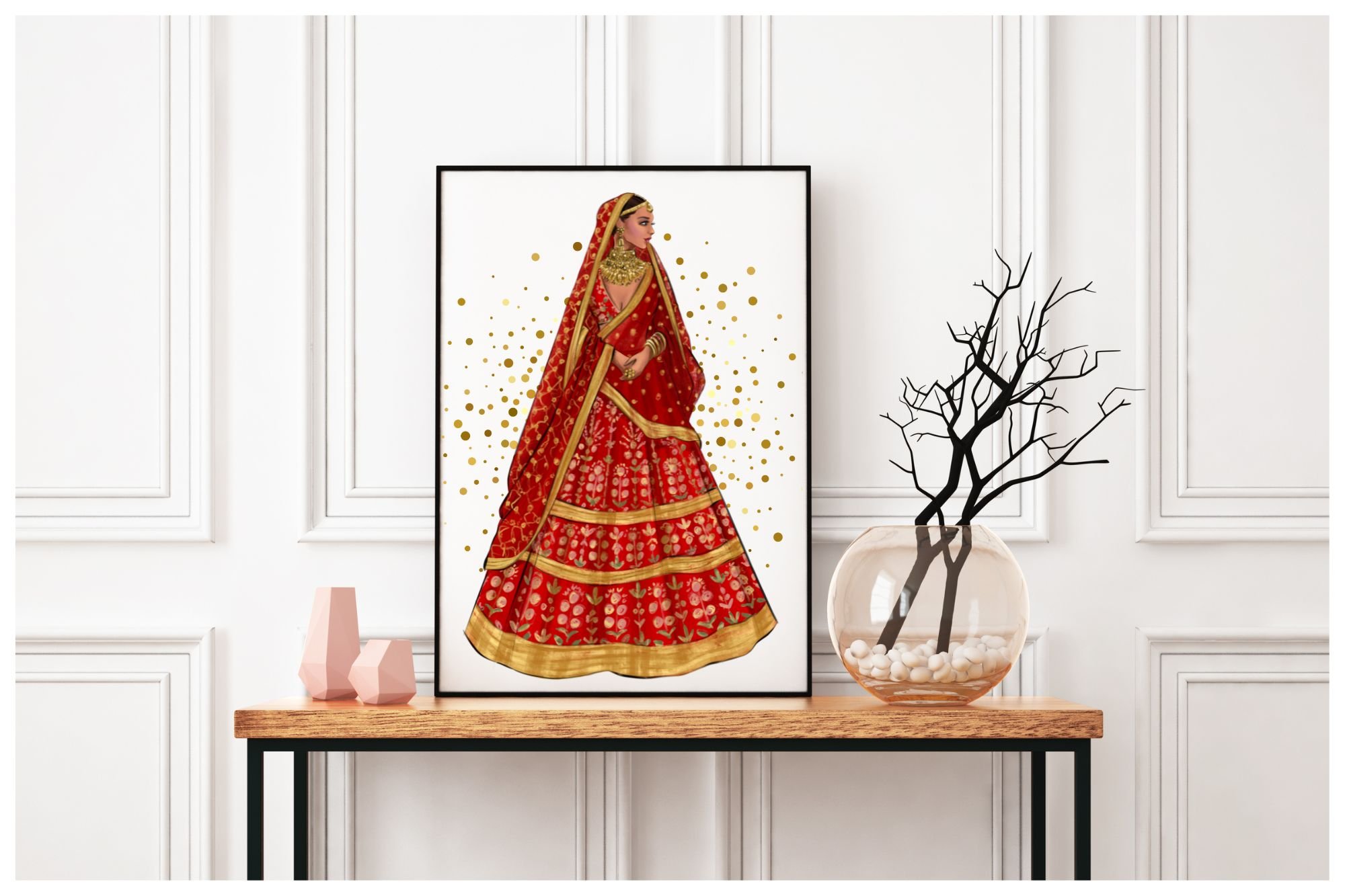 Indian bridal dress sketch | step by step sketch tutorial - YouTube