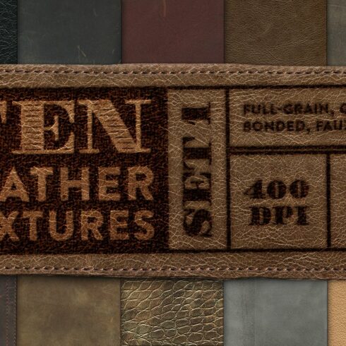 10 Leather Textures - Set 1 cover image.
