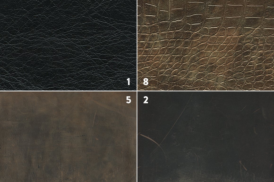 10 Leather Textures - Set 1 preview image.