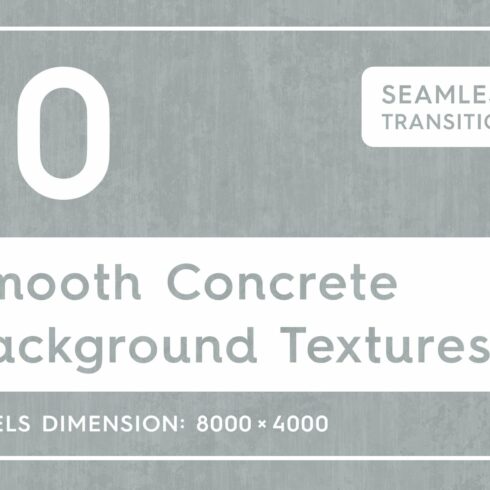 Smooth Concrete Background Textures cover image.