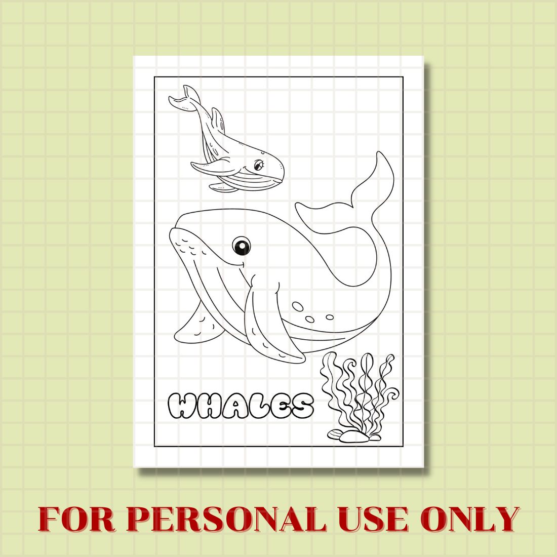 Free Animal Coloring Page preview image.