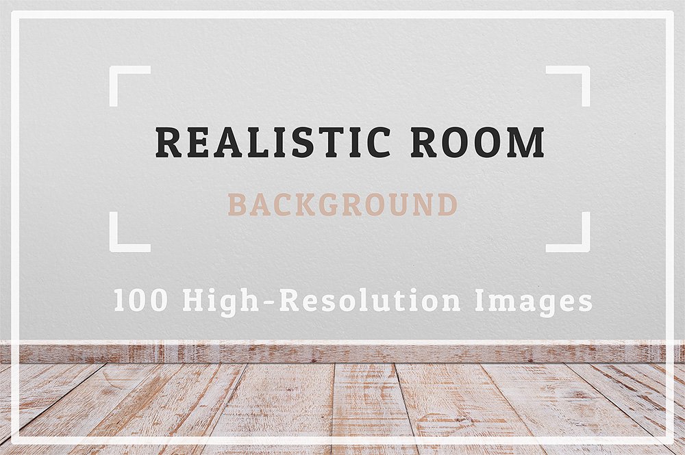 100 Realistic Room Background cover image.