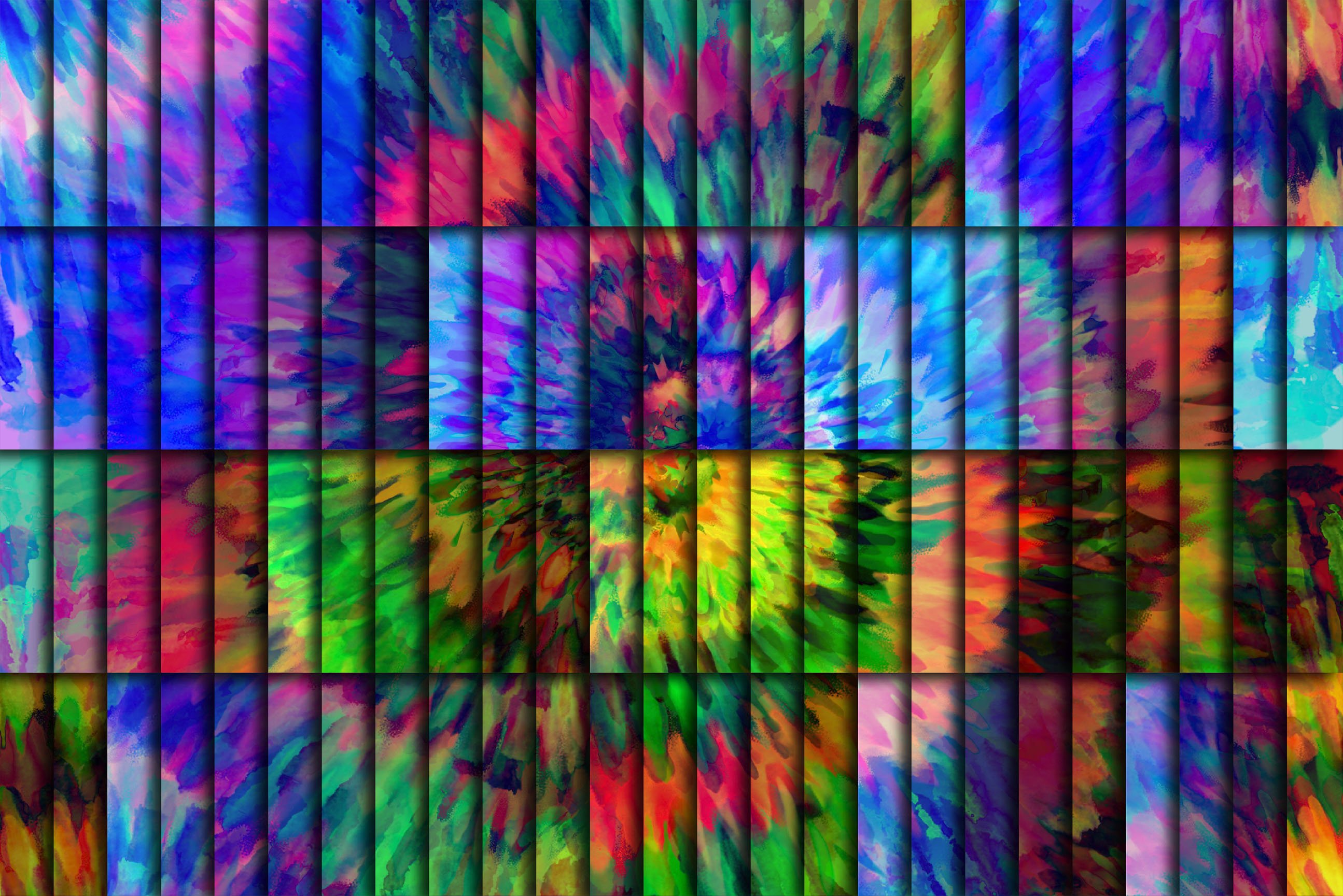 100 Tie Dye Pattern Digital Paper preview image.