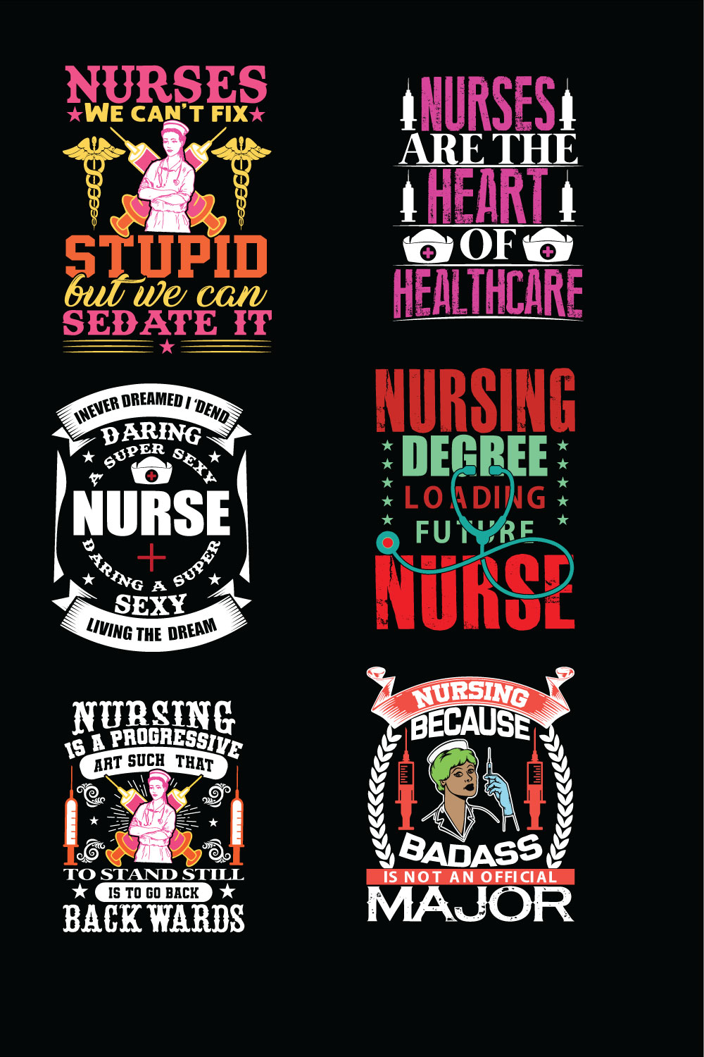 "Unique Nurse T-Shirt Design for Medical Professionals" pinterest preview image.
