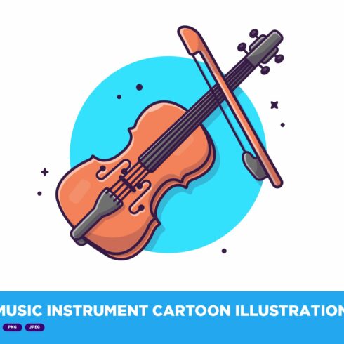 Violin Music Instrument Cartoon cover image.