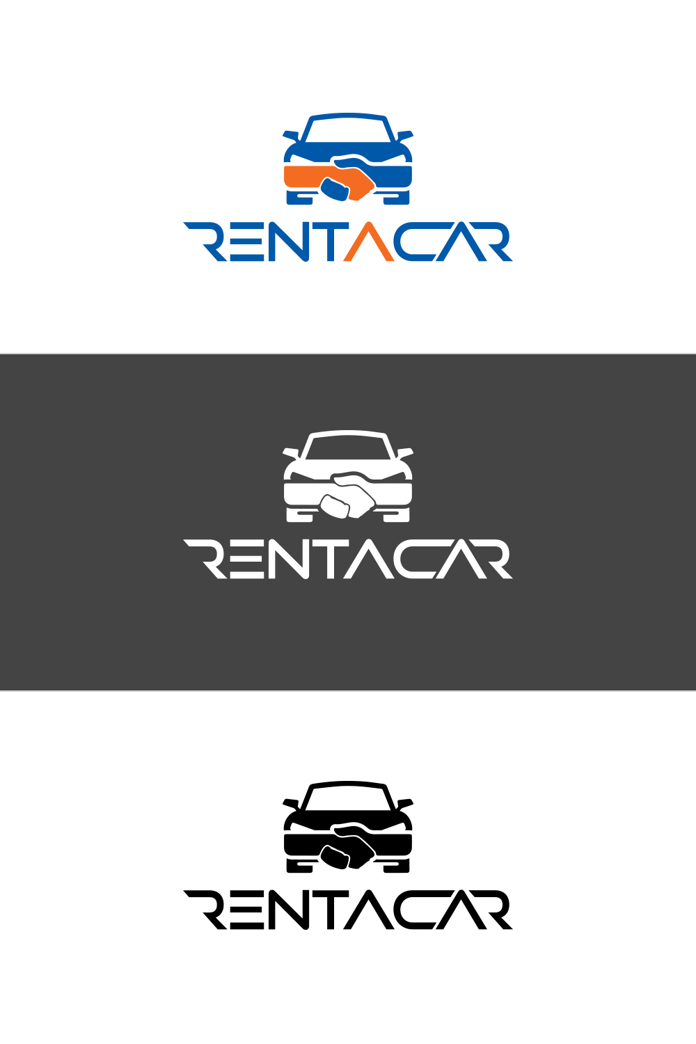 Car Rental Logo pinterest preview image.