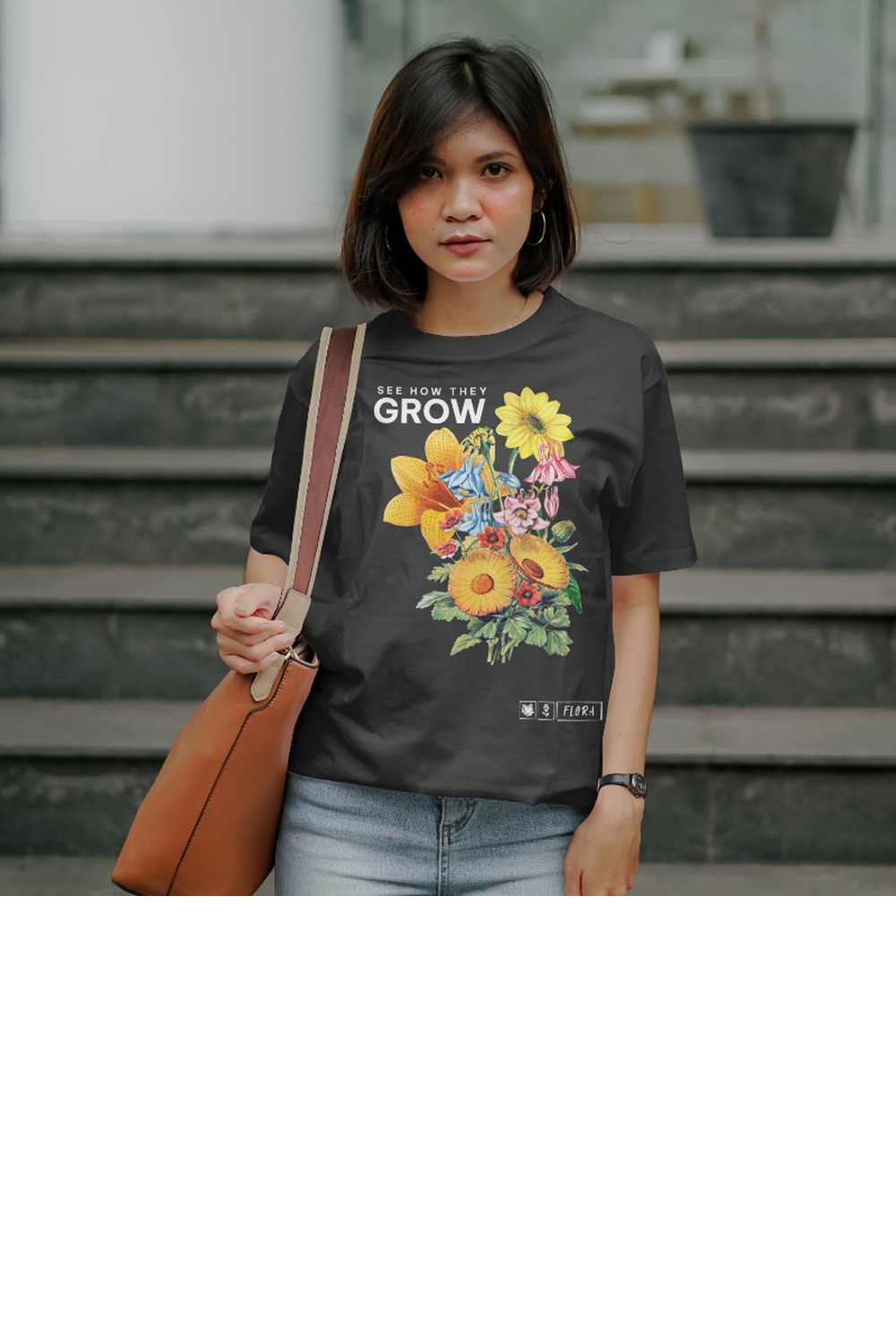 SEE HOW THEY GROW – Quotes T-Shirt Design pinterest preview image.