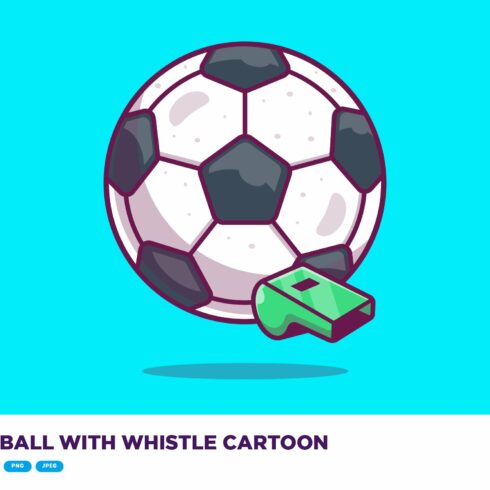 Soccer Ball With Whistle Cartoon cover image.