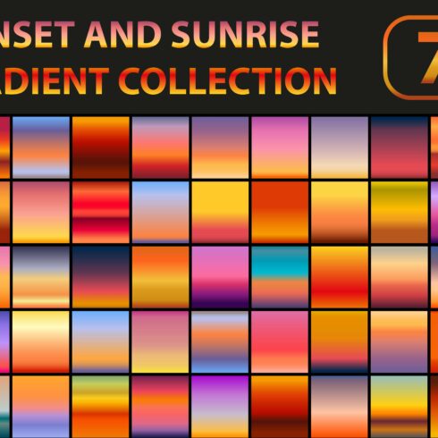 Sunset and sunrise gradient set cover image.