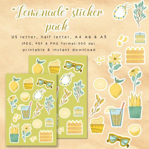 Lemonade sticker pack cover image.