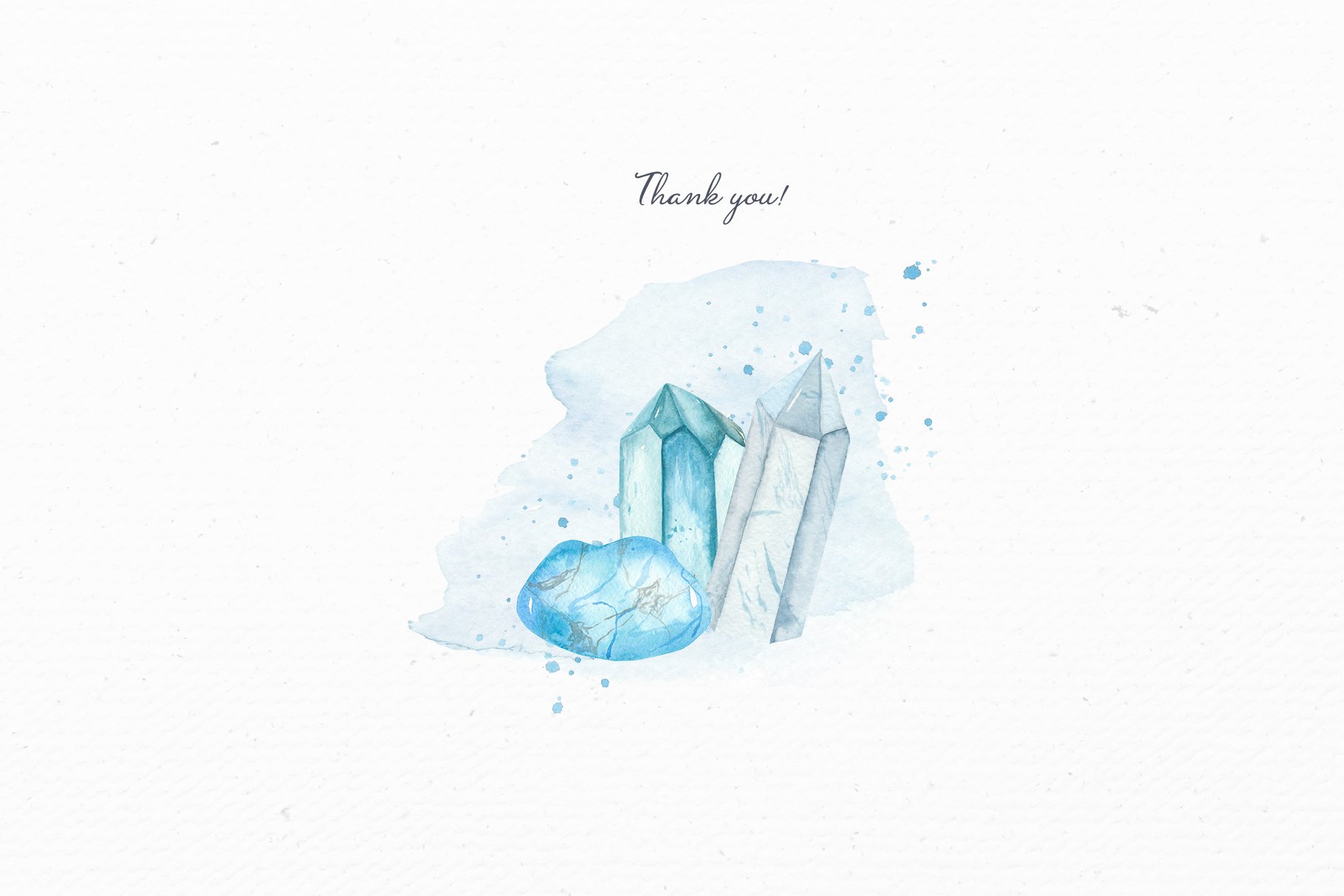 11 healing crystals watercolor thank you 51