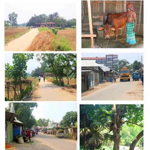 village, people & roads stock photos in Bangladesh cover image.