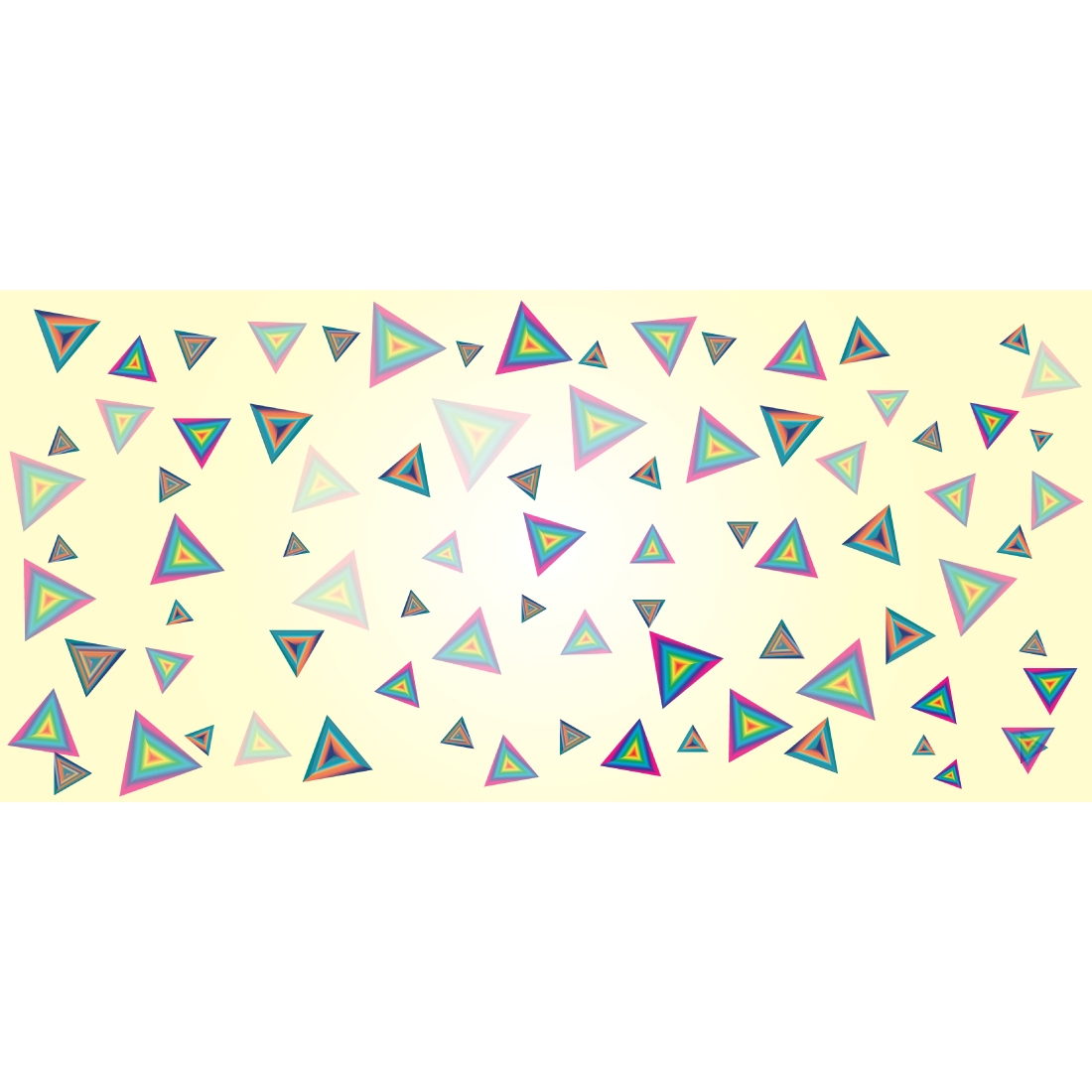 Geometric triangles multi-color luxury background preview image.