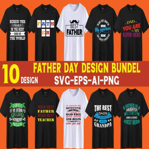 Best Father’s day T-shirt design cover image.