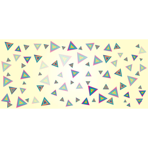 Geometric triangles multi-color luxury background cover image.