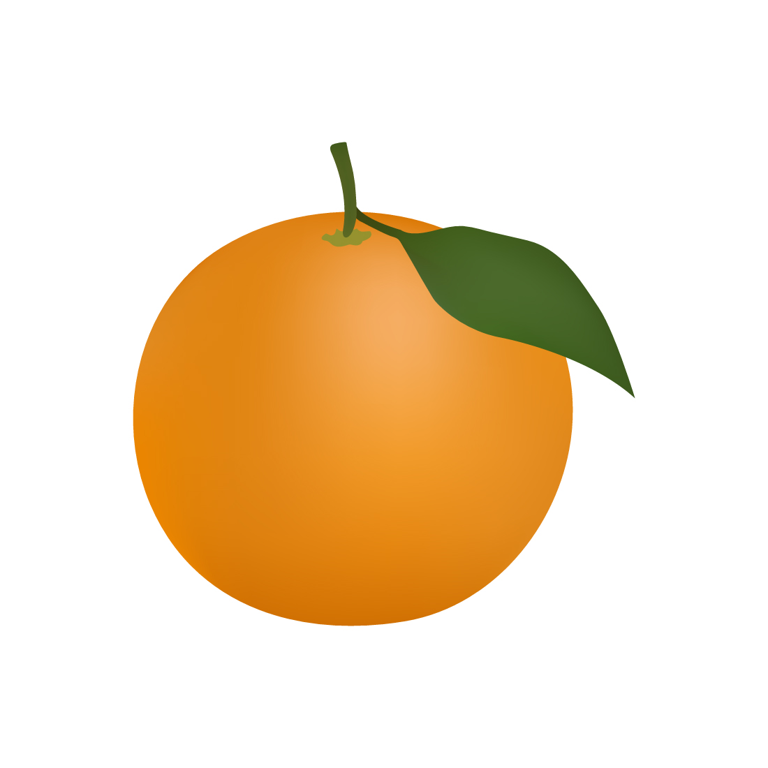 Orange Illustration On White Background preview image.