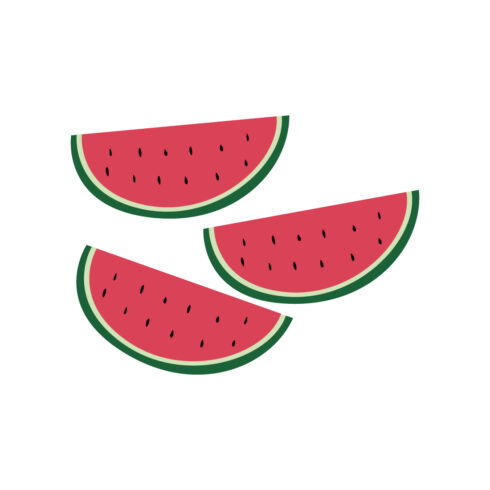 Watermelon Illustration On White Background cover image.