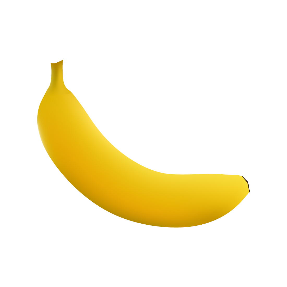 Banana Illustration On White Background preview image.