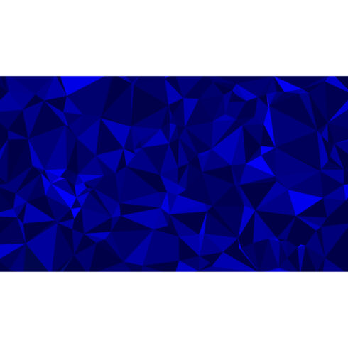 geometric triangles blue abstract background cover image.