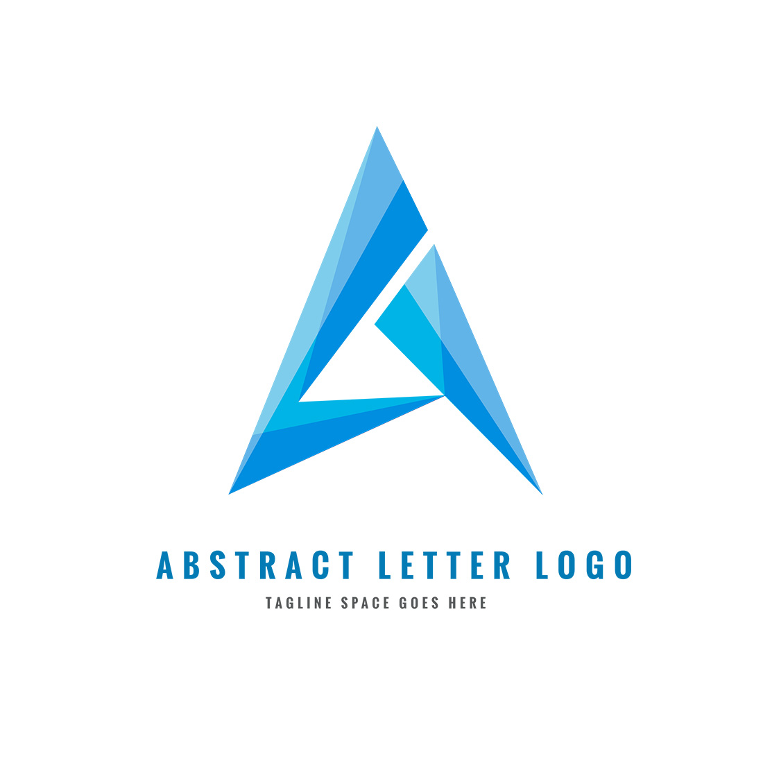 A Letter Logo design preview image.