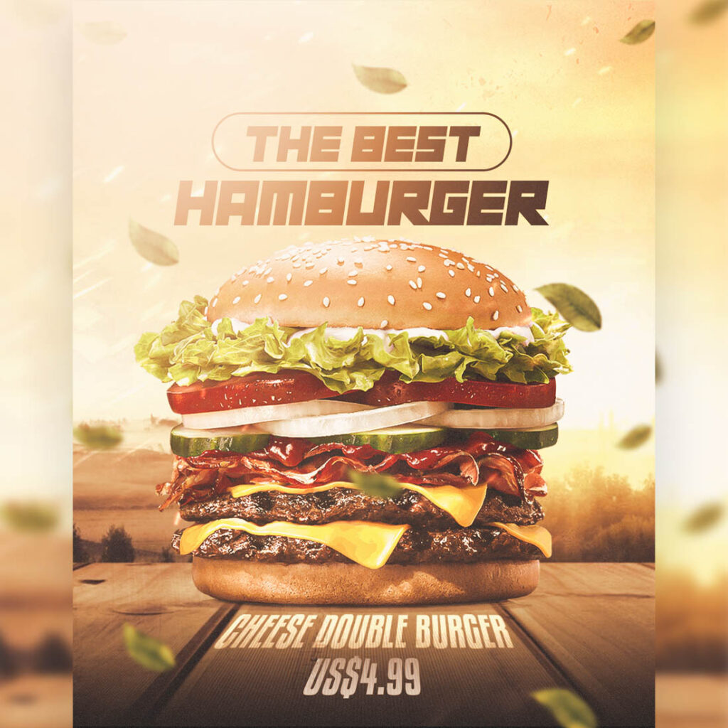 Hamburger Flyer Template