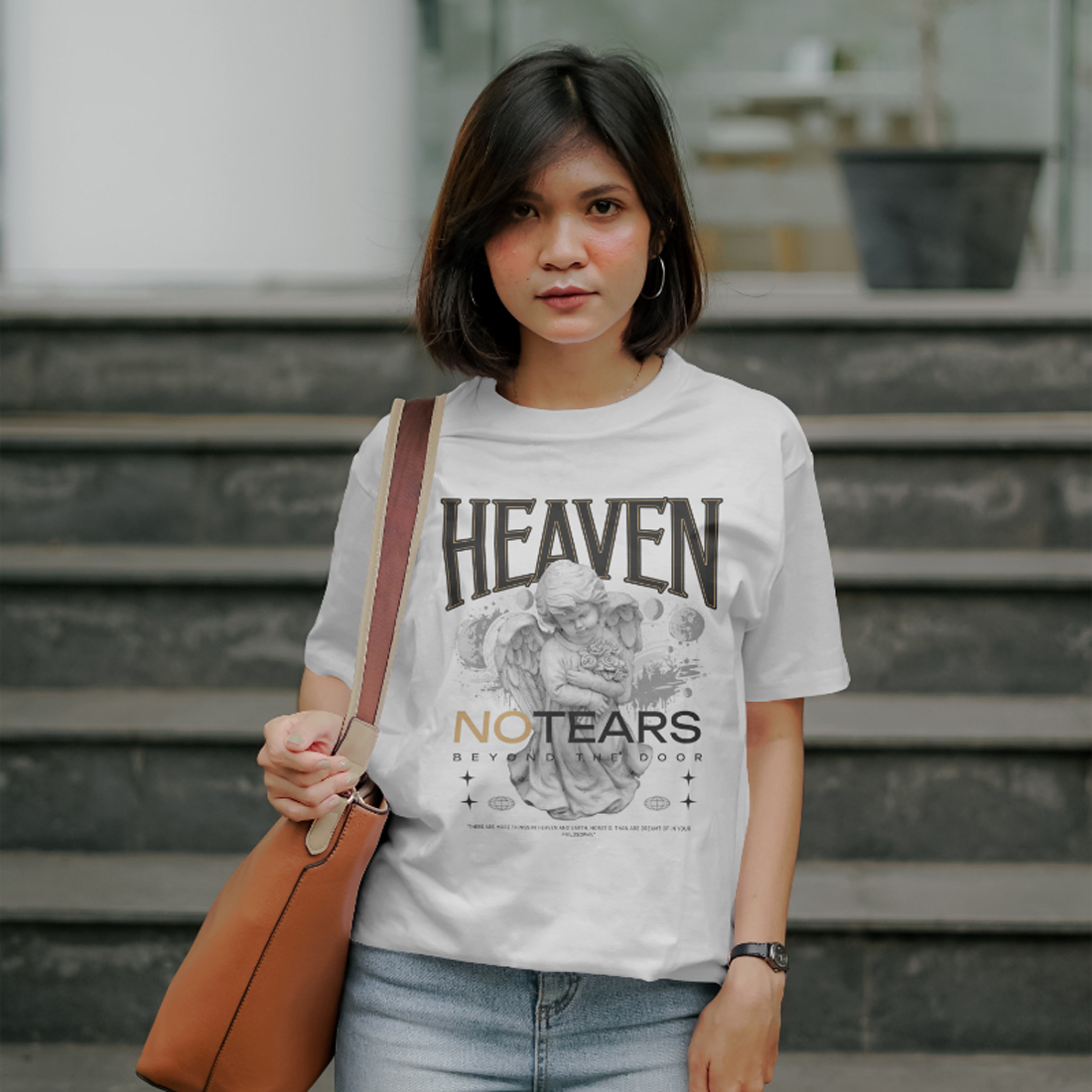 HEAVEN NOTEARS BEYOND THE DOOR – Quotes T-Shirt Design cover image.