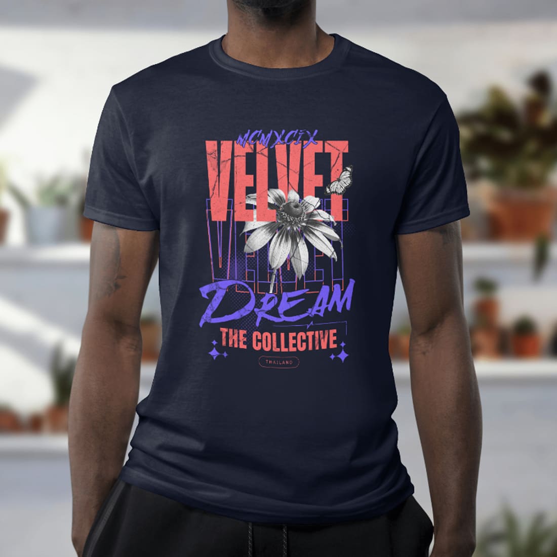 MOMXCIX VELVET DREAM THE COLLECTIVE – Quotes T-Shirt Design cover image.
