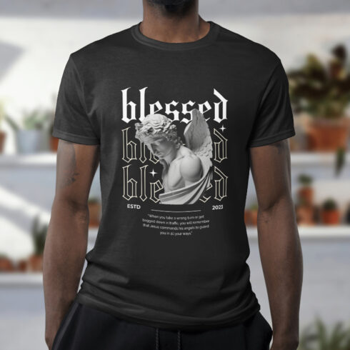 blessed – Quotes T-Shirt Design cover image.