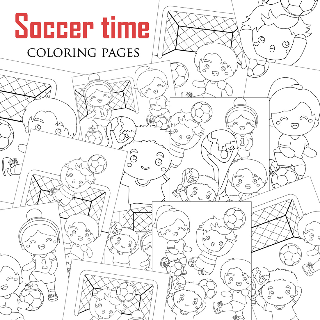 Kids Playing Outside Coloring Pages