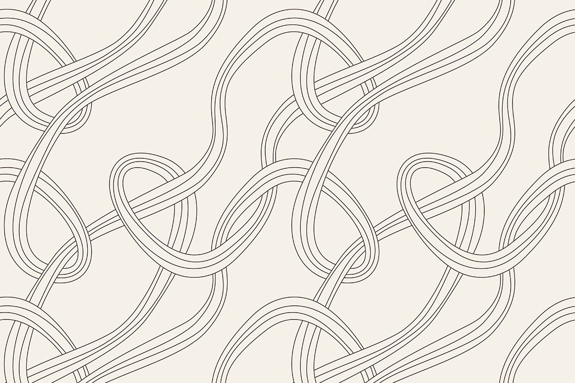 Ropes. Seamless Patterns Set preview image.