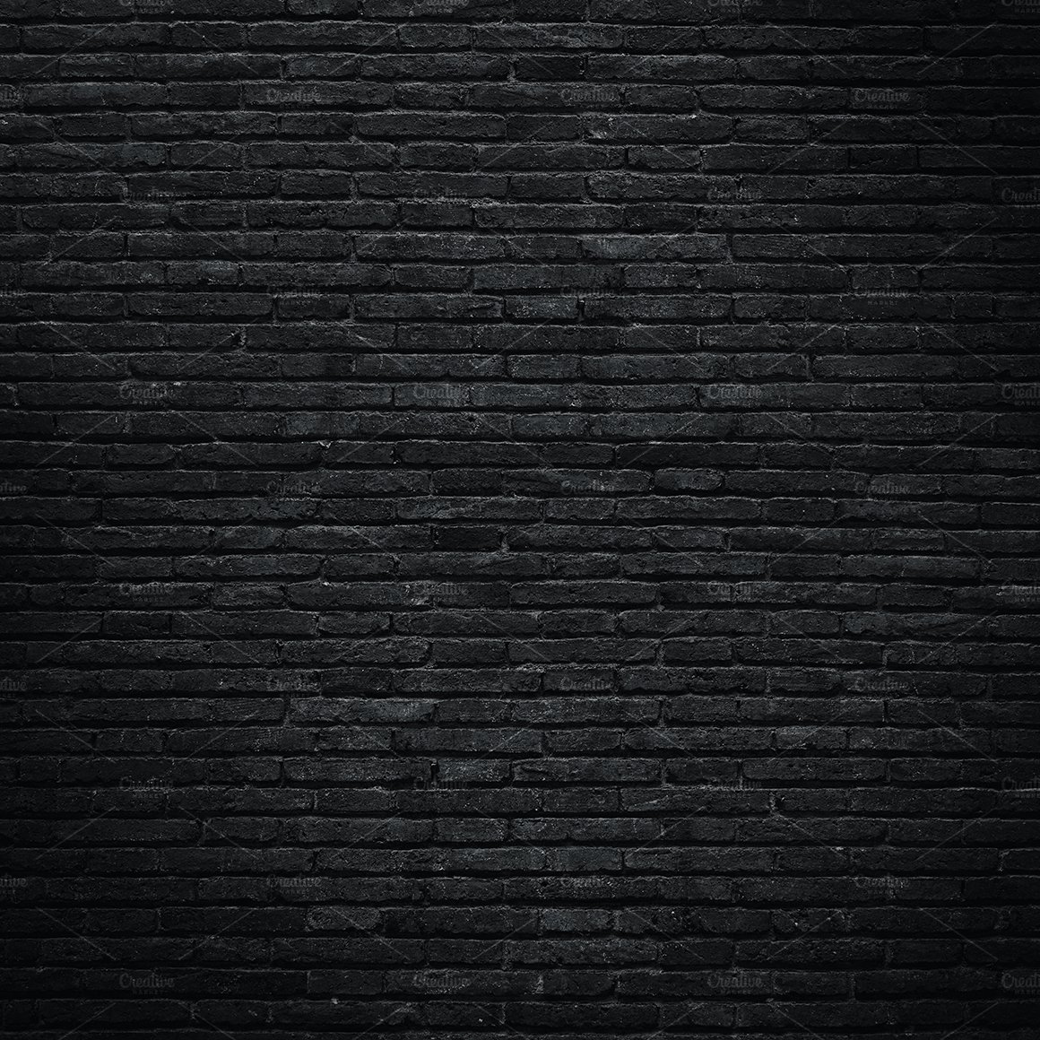 Black brick wall preview image.