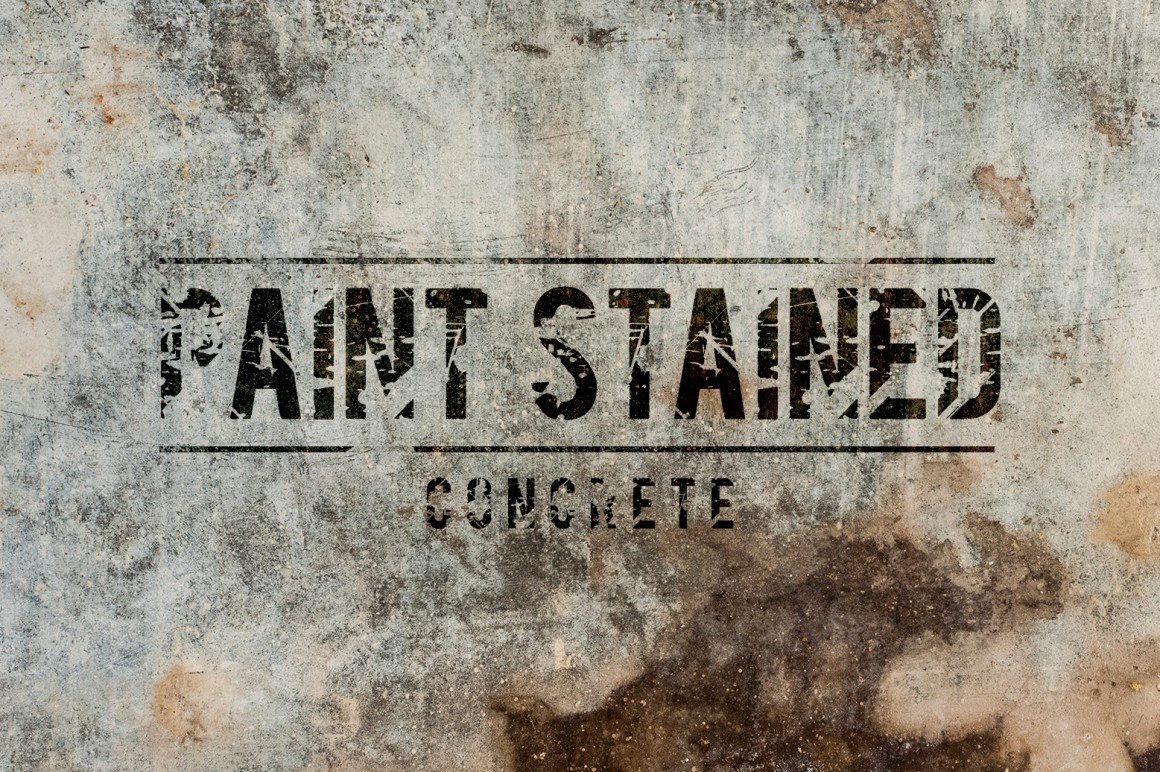 20 Stained Concrete Textures/Brushes cover image.