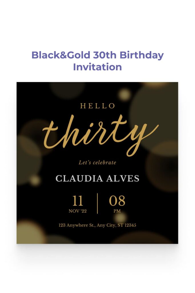 12 Black And Gold 30th Birthday Invitation 541 683x1024 