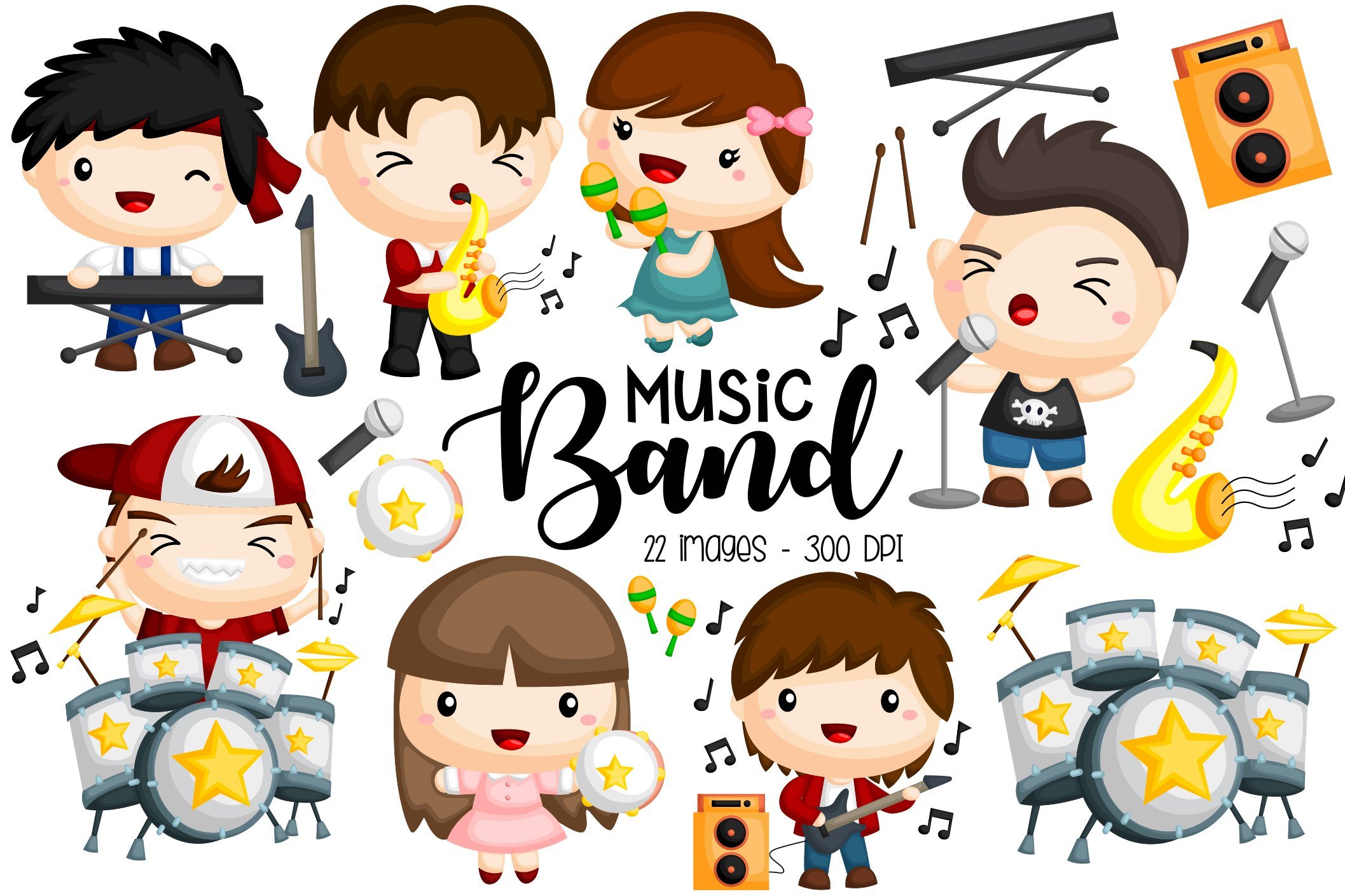 Music Band Clipart - Band Player cover image.