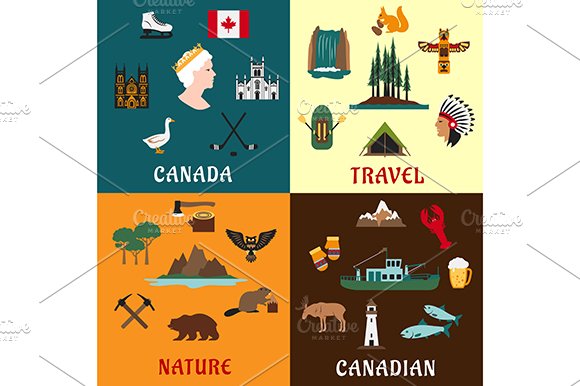 Canadian travel symbols cover image.